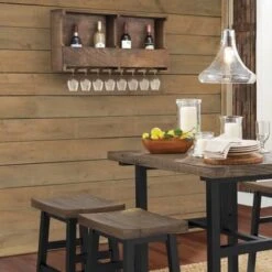 Carbon Loft Lawrence Reclaimed Wood Wine Rack - Brown -Elegance Barware a1dc9643 7032 4788 a685 9cfaeed172b5