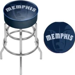 NBA Padded Swivel Bar Stool - Fade - 20" X 20" X 31" - Memphis Grizzlies -Elegance Barware a23bc098 888a 4be1 acd2 64dd662e16a1