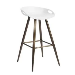 Homy Casa 27.6'' Silver Orchid Melies Fixed Counter & Bar Stool (Set Of 2) - Black/Bronze -Elegance Barware a47f6151 891a 4288 9f06 a81b50ce48ab