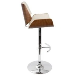 Carson Carrington Tranas Mid-Century Modern Adjustable Barstool - Brown/Cherry -Elegance Barware a4a6a380 7348 4e52 a1d5 42b31b884b9d