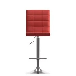 Xavier Adjustable Barstools With Swivel Seat (Set Of 2) - White -Elegance Barware a4bc6d53 2c7b 414b a352 591cc45c1a8d