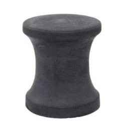 Contemporary Fiberclay Stool - 14 X 14 X 16 - Black -Elegance Barware a53e0150 8640 4078 a4c5 667475fee904
