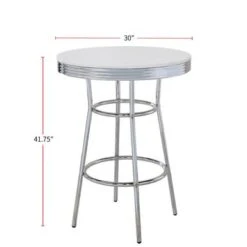 30-inch Round Bar Table - Black -Elegance Barware a6508994 b0eb 4a49 888d 62a89a83a5e6