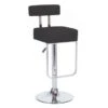 Blok Contemporary Adjustable Barstool - Black