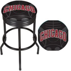 NBA Black Ribbed Bar Stool - Fade - Los Angeles Clippers -Elegance Barware a6df3bb9 6724 4e11 9c3c 0ec8ae78c48d