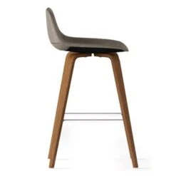 WYNDENHALL Cacey Mid Century Modern Bentwood Counter Height Stool (Set Of 2) - 20.7'' X 21.1'' X 36.6 - Denim Grey -Elegance Barware a84a3059 5c35 4307 aa99 3681bf16d53a