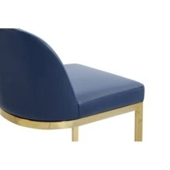 Silver Orchid Boardman PU Leather Bar Stool/Counter Stool Chair - Navy - Bar Height -Elegance Barware ae589315 3e90 4a84 9313 13ff875bd7df