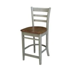 Emily Solid Wood Stool - Black - Counter Height -Elegance Barware b0c53b93 10bf 46e2 b5ba 7883a8c17ae0