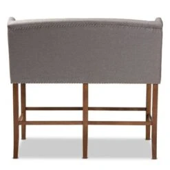 Carson Carrington Badstusund Upholstered Button Tufted Bar Stool Bench - Grey -Elegance Barware b0c76a26 a15a 4898 b29c a8ce18f76d74