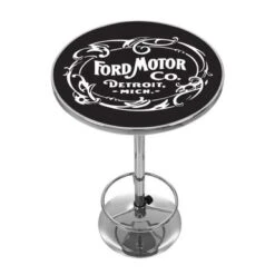 Ford Chrome Pub Table - Vintage 1903 Ford Motor Co. - Pub Table - Vintage 1903 Ford Motor Co. -Elegance Barware b177a8e7 65c9 4316 89ef 0dca83708592
