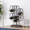Ferrat 13 Bottle Tabletop Cactus Wine Rack By Christopher Knight Home - Black