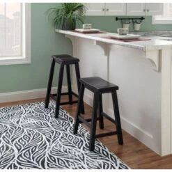 Ernlee Saddle Bar Stool Antique Black -Elegance Barware b2dd14e5 f60d 4423 9e1f b55ee803f068