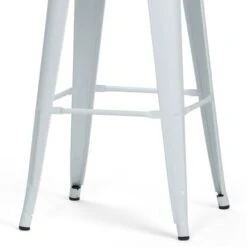 WYNDENHALL Josephine Industrial Metal Stool (Set Of 4) - Teal Blue - Counter Height - 23-28 In. -Elegance Barware b3061d5e f74d 4de3 882d efe3d48bcb26