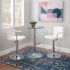 Waring 3PC Pub Table Set White