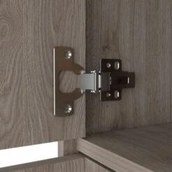 FM Furniture Sheffield L Bar Cabinet With 2 Doors, 4 Inner Shelves, 8 Cubbies, And Hairpin Legs - Laminate -Elegance Barware b41b9f6b 54f6 4a3f 881d 2ef56bb0812f