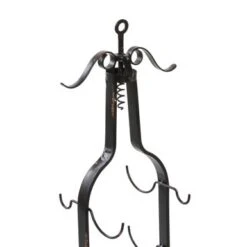 Black Metal Industrial Wine Holder Rack 35 X 11 X 11 - 11 X 11 X 35 - 11 X 11 X 35 - Black -Elegance Barware b4a4da52 81b1 430f 8c93 b0f914f4c9b3