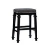 Kaden Backless Barstool Black And White Tweed -Elegance Barware b4b10012 c0d8 4491 87cc ddacbf7cc367