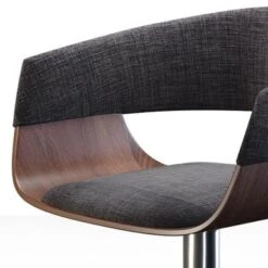 WYNDENHALL Calinda Mid Century Modern Adjustable Swivel Bar Stool - White -Elegance Barware b64a0184 9cfb 406f a200 bb09c0a2b3ec