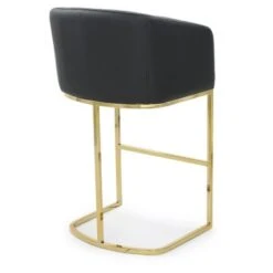 Silver Orchid Bonner Upholstered Stool - Green - Bar Height -Elegance Barware b6b2347d 1ad0 4082 b4d7 9503ed81be66