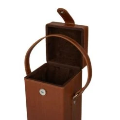 Leather Modern Wine Holder - 9 X 10 X 16 - Red -Elegance Barware b71ca712 67f4 4216 91e8 d88bfd992f0e