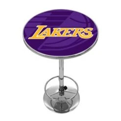 NBA Chrome Pub Table - Fade - 31"H - Miami Heat -Elegance Barware b79617e6 7585 407b a78c f1dd66447809