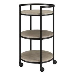 Graham Bar Cart - Black Grain -Elegance Barware b9a17446 a6ec 4b6d 83a8 acfcb6cc3dbd