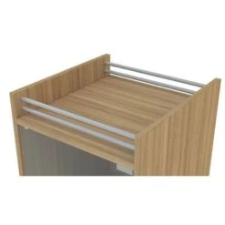 Boahaus Coventry Classic Mini Bar, One Glass Door, 2 Shelves, Brown - MDF/Laminate - Brown -Elegance Barware ba286125 ee5f 4826 83b5 655a9103de16