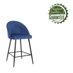 Porthos Home Freya Velvet And Metal Counter Stools (Set Of 2) - Grey -Elegance Barware ba7d74ed 6cd8 45de a222 ae97c22cfca6