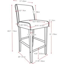Ira Wooden Bar Height Stool - Black -Elegance Barware bab9cae5 8838 4ebb 85a2 79d8ccac2c01