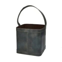 Leather Modern Wine Holder - 9 X 9 X 17 - Red -Elegance Barware bd8ea27d f311 4e6c 9cab 038165590a1f