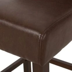 Bayliss Contemporary Wingback Barstools (Set Of 2) By Christopher Knight Home - Cognac Brown + Espresso -Elegance Barware bee396f3 e059 4059 8435 2973b93997b5