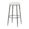 Grey Metal Industrial Counter Stool - 16 X 16 X 30 - Single - Grey - Short - 16-22 In.