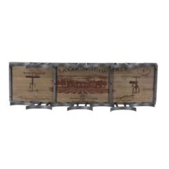 Brown Iron Industrial Wine Rack 10 X 26 X 7 - 26 X 7 X 10 - Brown -Elegance Barware c496ae07 5ff9 4b9a a072 8d07799d3485
