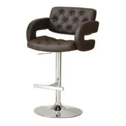 Coaster Furniture Brandi 29" Adjustable Height Bar Stool - White -Elegance Barware c4f9eeb1 4244 4fab ae5e df71f99818b5