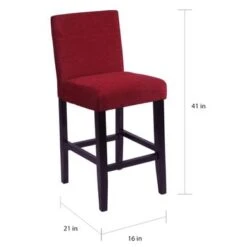 MONSOON Aprilia Upholstered Transitional Counter Chairs (Set Of 2) - Eggplant -Elegance Barware c594ae54 8e28 485b 8ed4 d5eab1c8ed07