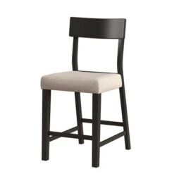 Hillsdale Furniture Knolle Park Wood Counter Height Stool, Set Of 2, Black - 38.5H X 19W X 23.75D - Black And Taupe - Counter Height -Elegance Barware c64cde77 23fa 4a78 a2b0 625b18d57f83