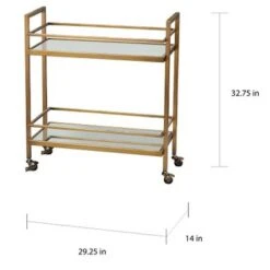Simple Living Manhattan Bar Cart - Antique Pewter -Elegance Barware c74333f1 4791 48bd a7e2 77ae0c56ee3d