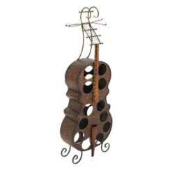 Eclectic 47 X 17 Inch Violin Wood And Metal Wine Rack By Studio 350 - MTL WINE RACK 17"W, 47"H -Elegance Barware c78af4ae 29ab 47bb b948 1d8fe1ee7274