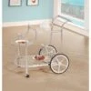 Coaster Furniture Sarandon Chrome And Clear 3-tier Serving Cart - Silver - Metal/Glass