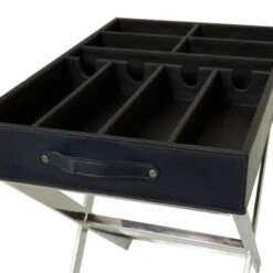 Stainless Steel Modern Wine Holder - 24 X 16 X 26 - Black -Elegance Barware c9572fc1 62e2 4642 bfd7 9f54f014d3e4