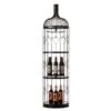 Vintiquewise Creative Bottle Shaped Black Wine Holder Rack Holder For Dining Room, Office, And Entryway - Black