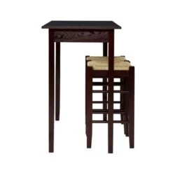 Hubbard Three Piece Tavern Counter Set Espresso -Elegance Barware cac9d620 009b 447c b147 9f267d25ad1d