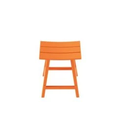 Laguna 24" All-Weather Resistant Outdoor Patio Bar Stool - Orange -Elegance Barware caf16571 88ae 4cdc 8943 b48a58a69ecc