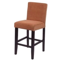 MONSOON Aprilia Upholstered Transitional Counter Chairs (Set Of 2) - Eggplant -Elegance Barware cc659f79 595c 40a9 972b 80ff6a80a04c