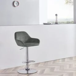 Corvus Wendy Contemporary Adjustable Bar Stool (Set Of 2) - Brown -Elegance Barware cd6a7137 bd90 44ee 91dd be05343dfc5d