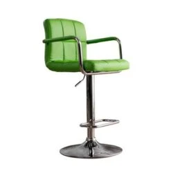 Leatherette And Metal Bar Stool - Grey -Elegance Barware cd9a316a 1719 44f1 a915 bbf797aa1ff6