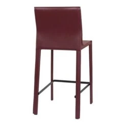 STAN Modern Leather Counter Stool - Chianti -Elegance Barware ce0bd225 108e 47e0 955b 72d7ee73b9f8