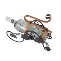 On The Vine Embellished Metal Carriage Wine Holder - Multi -Elegance Barware ceeaa7c3 224d 40ba 89e2 7510a3c7fe51