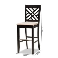 Baxton Studio Jason Modern And Contemporary 2-Piece Bar Stool Set - Sand -Elegance Barware cef96c51 e46e 479e 8bf8 ee078106682e
