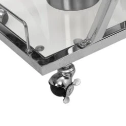 Serving Cart Glass Bar 3-Tier Metal Frame And Shelf - Golden -Elegance Barware cf120600 fc59 45b6 8f40 bdccd985d363